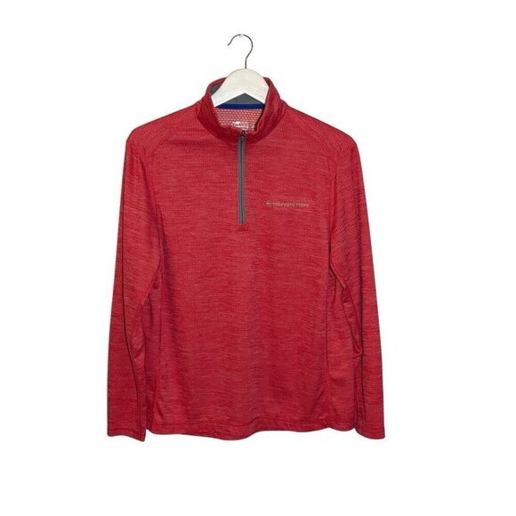 Vineyard Vines Sankaty men’s 1/4 zip in Sailor’s Red - M - Picture 1 of 8